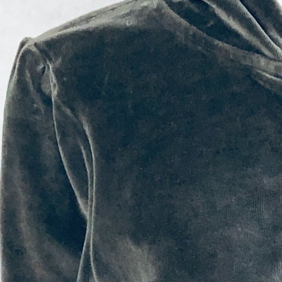 Burberry Brit | Velour Gray Hoodie (Size Medium) - Picture 11 of 11